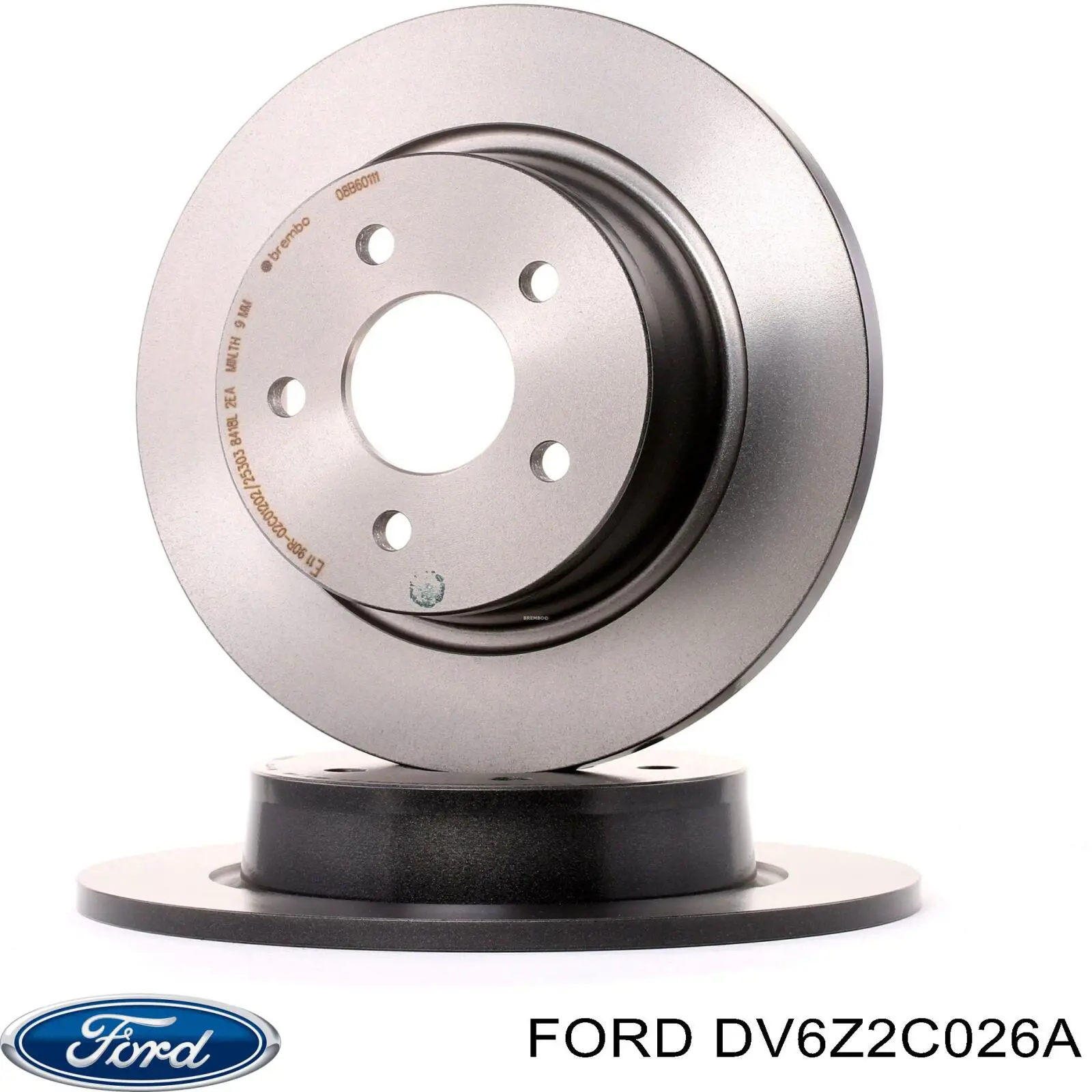 DV6Z2C026A Ford disco de freno trasero