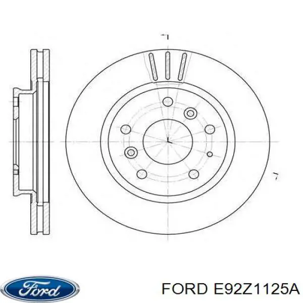 E92Z1125A Ford freno de disco delantero