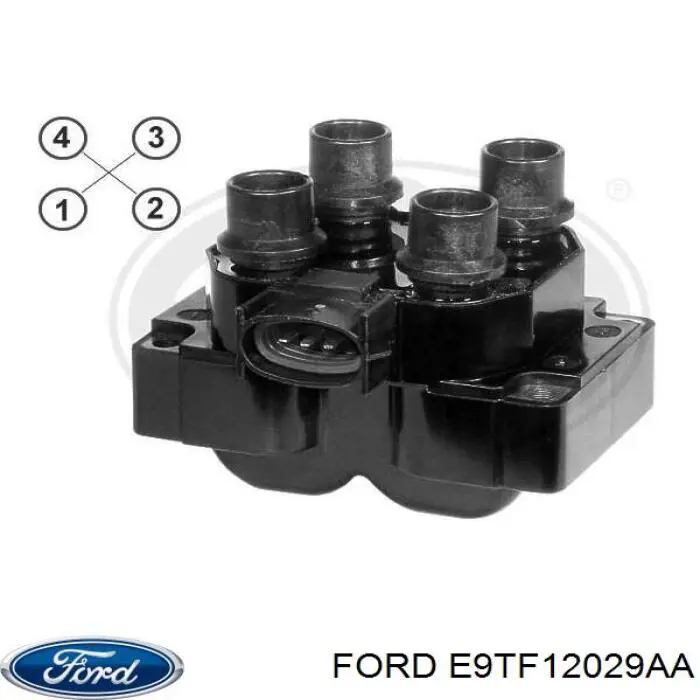 E9TF12029AA Ford bobina de encendido