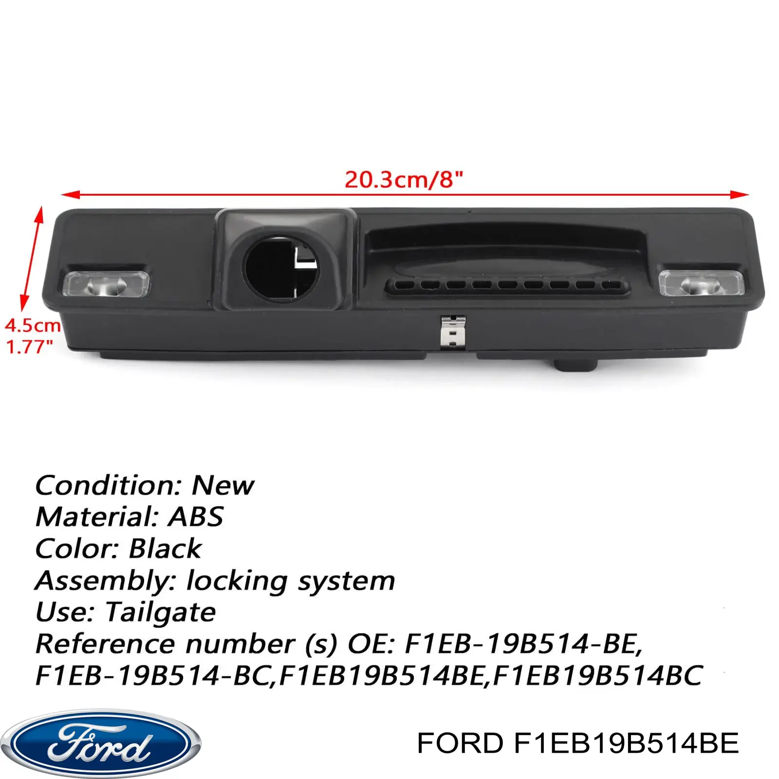 Botón de accionamiento del cierre de la tapa del maletero (puerta trasera 3/5) Ford 2102172 precio, desde 77,77 EUR