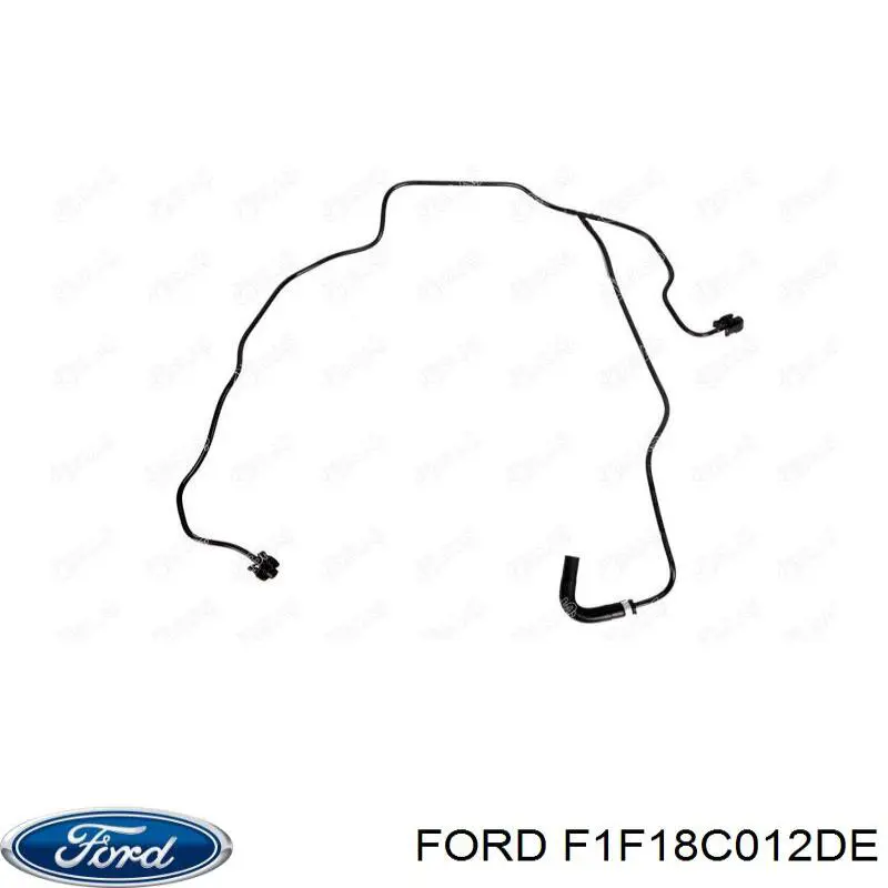 F1F18C012DE Ford tubería de radiador, tuberia flexible calefacción, inferior