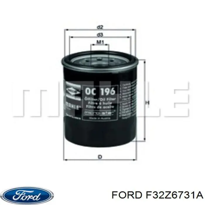 Comprar F32Z6731A Ford Filtros de aceite