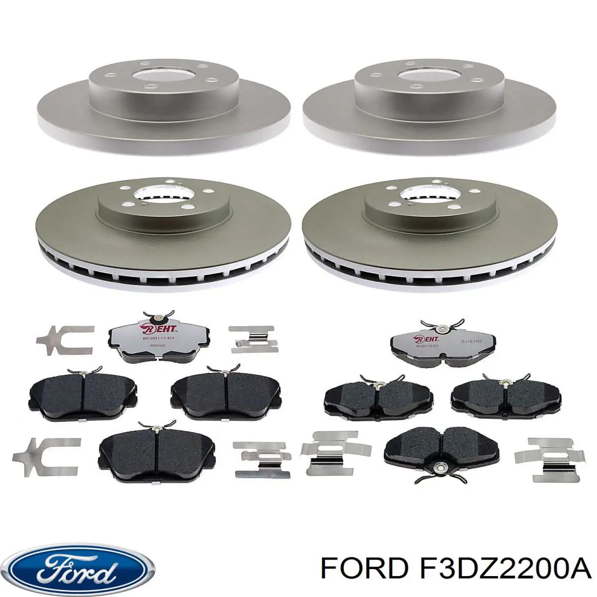 F3DZ2200A Ford pastillas de freno traseras