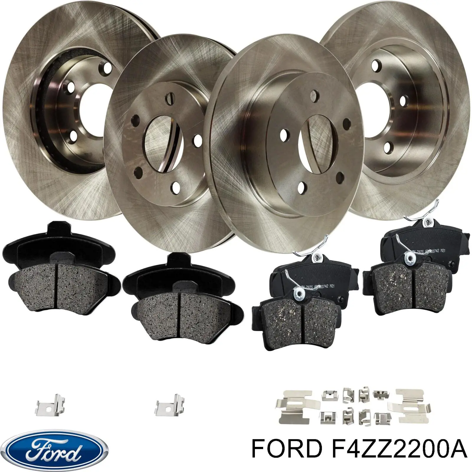 F4ZZ2200A Ford pastillas de freno traseras