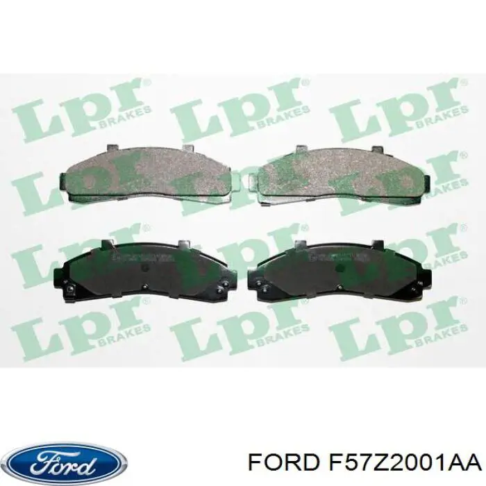 F57Z2001AA Ford pastillas de freno delanteras