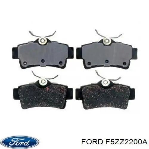 F5ZZ2200A Ford pastillas de freno traseras