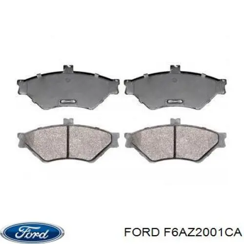 F6AZ2001CA Ford pastillas de freno delanteras