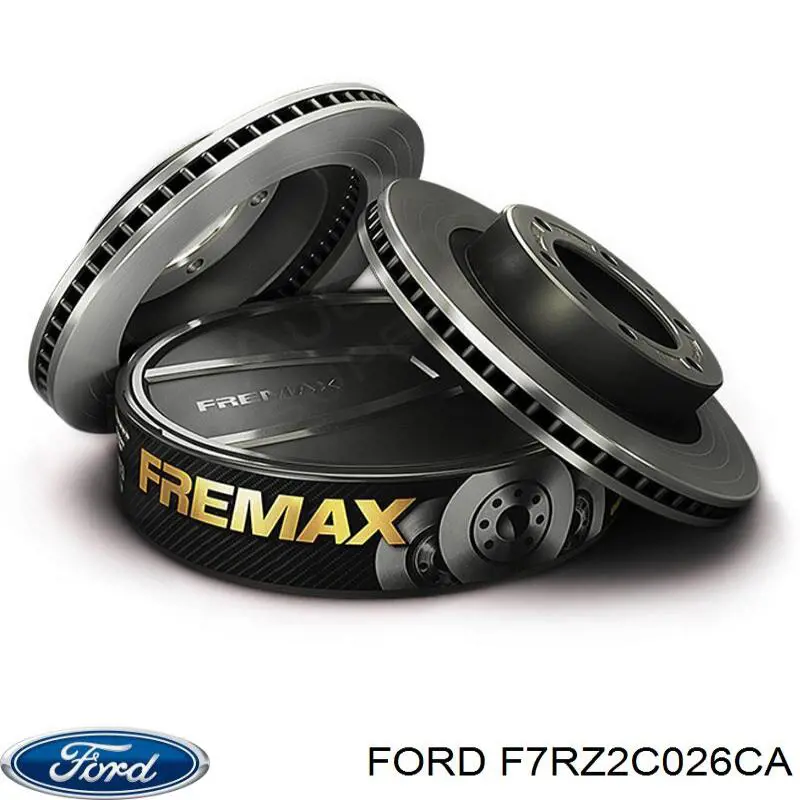 F7RZ2C026CA Ford disco de freno trasero