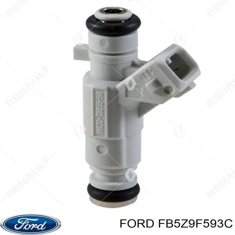 FB5E9F593AC Ford Inyector de combustible