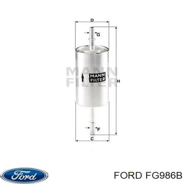 FG986B Ford filtro combustible
