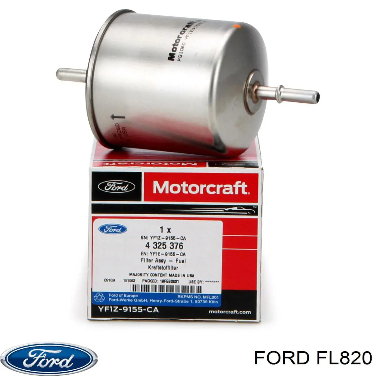 Filtro de aceite FL820 Ford