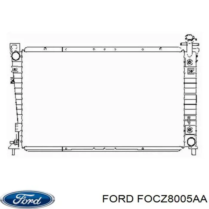 FOCZ8005AA Ford Refrigeración del motor