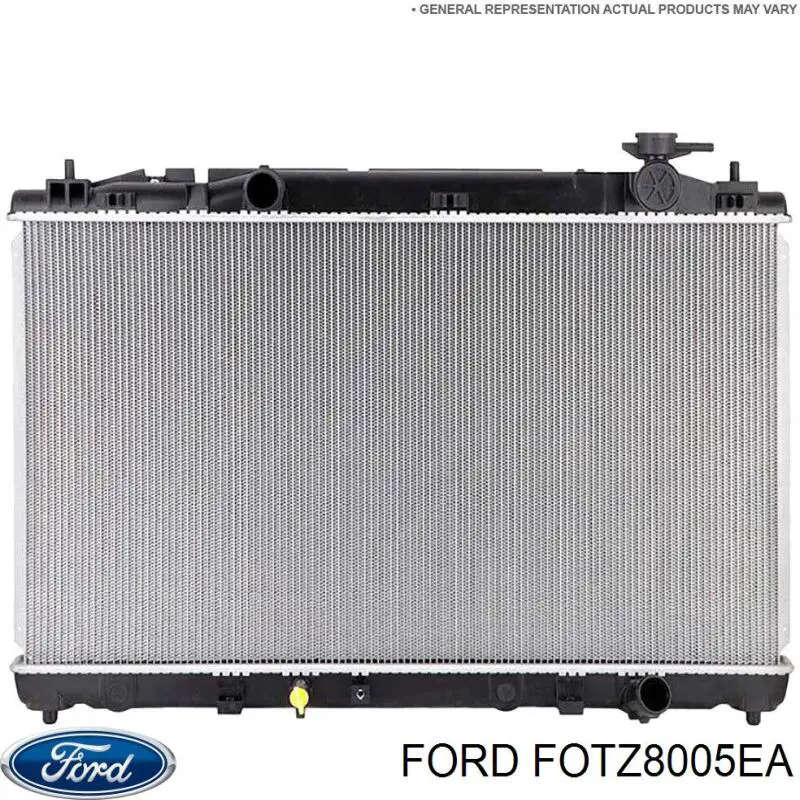 FOTZ8005EA Ford radiador refrigeración del motor