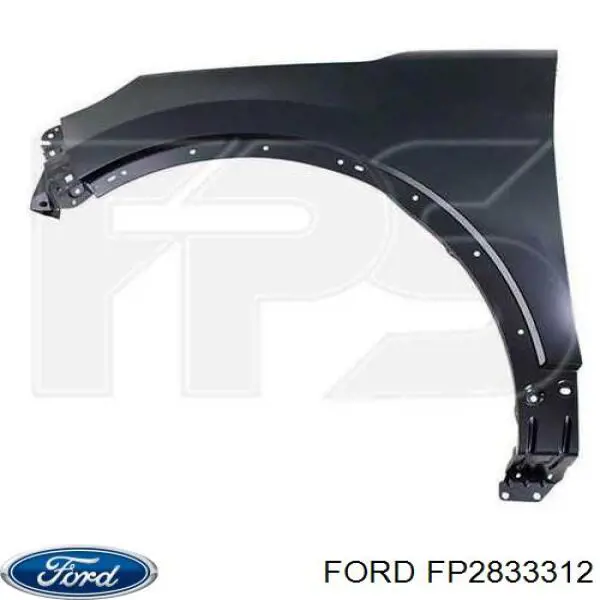 FP 2833 312 Ford guardabarros delantero derecho