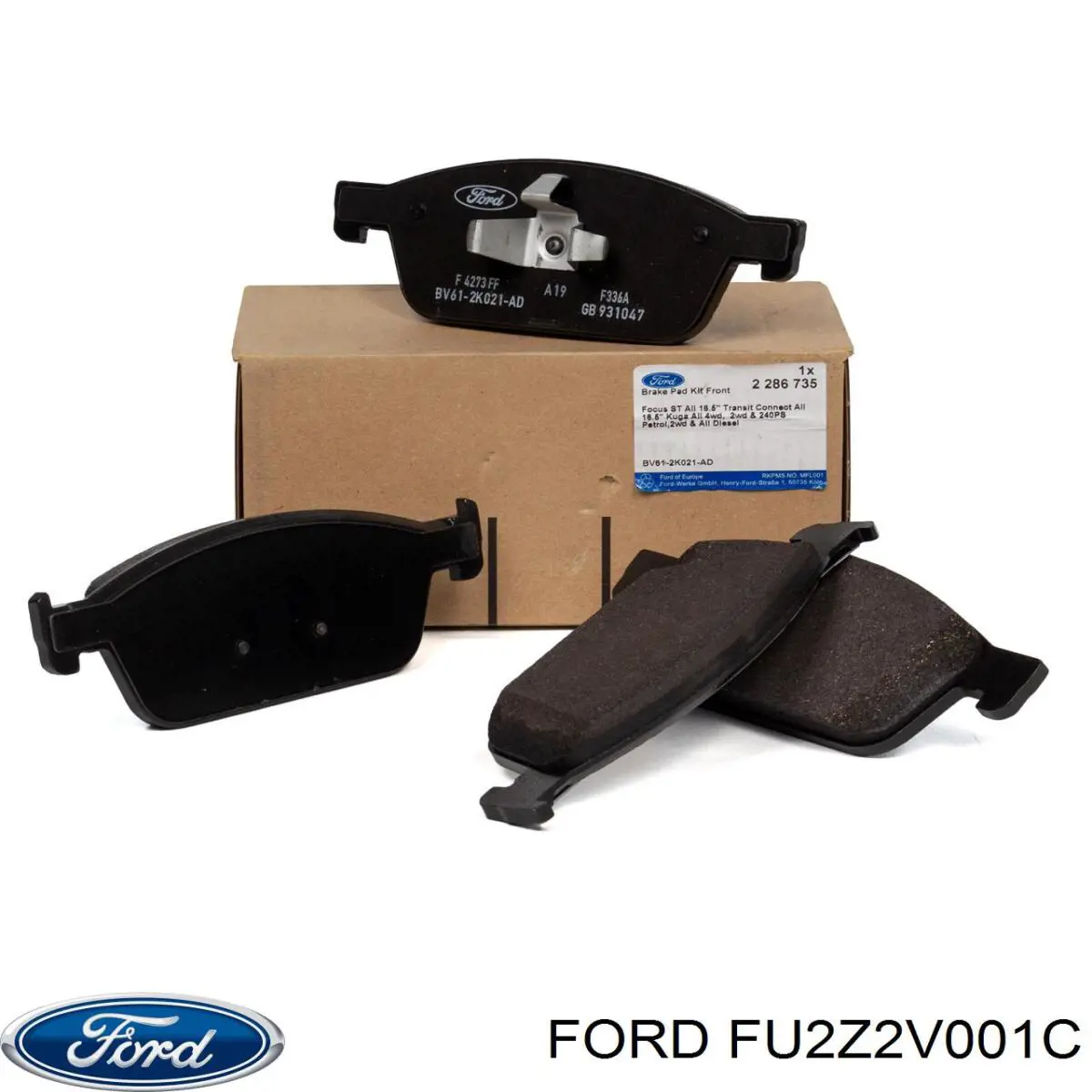 Comprar FU2Z2V001C Ford Pastillas delanteras de freno