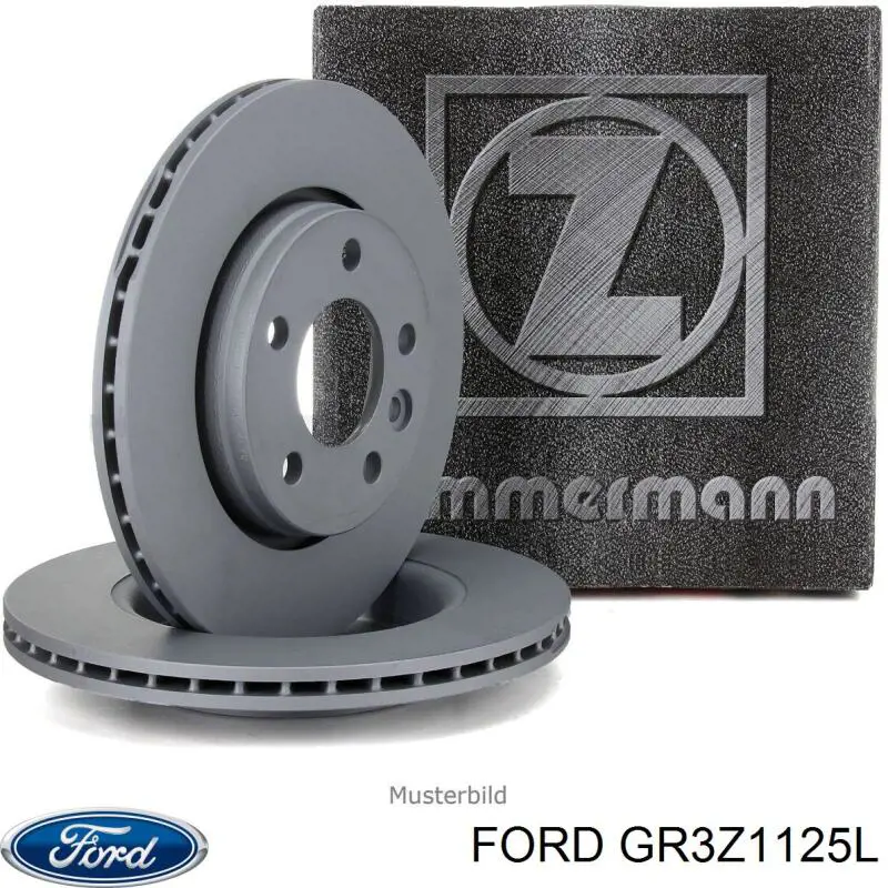 GR3Z1125L Ford freno de disco delantero