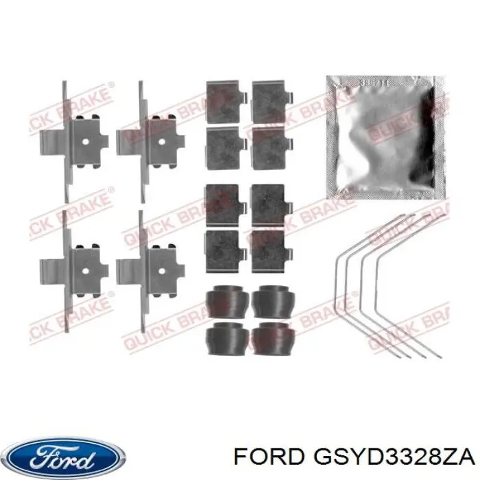 GSYD3328ZA Ford pastillas de freno delanteras