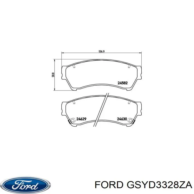 GSYD3328ZA Ford Pastillas delanteras