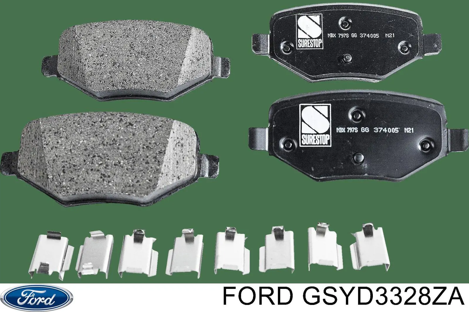 Pastillas freno delanteras Ford GSYD3328ZA precio, desde 34,21 EUR