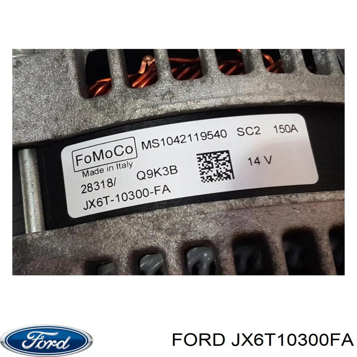 JX6T10300FA Ford Alternador de coche