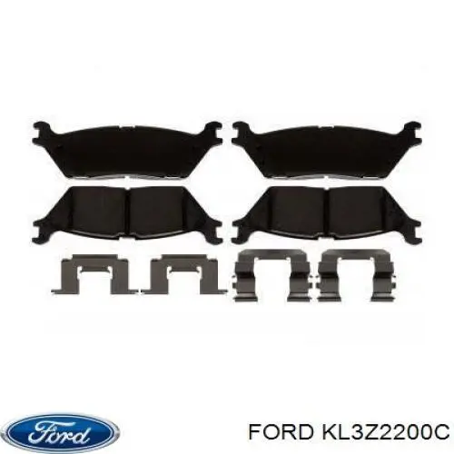 KL3Z-2200-C Ford pastillas de freno traseras