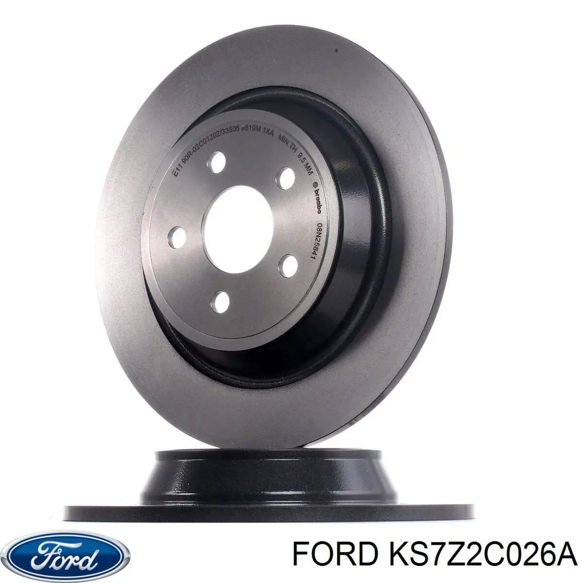 KS7Z2C026A Ford disco de freno trasero