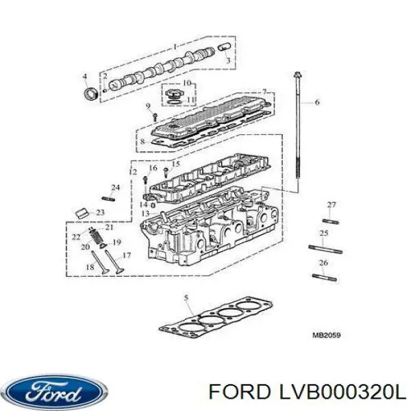 LVB000320L Ford Empaquetadura de culata