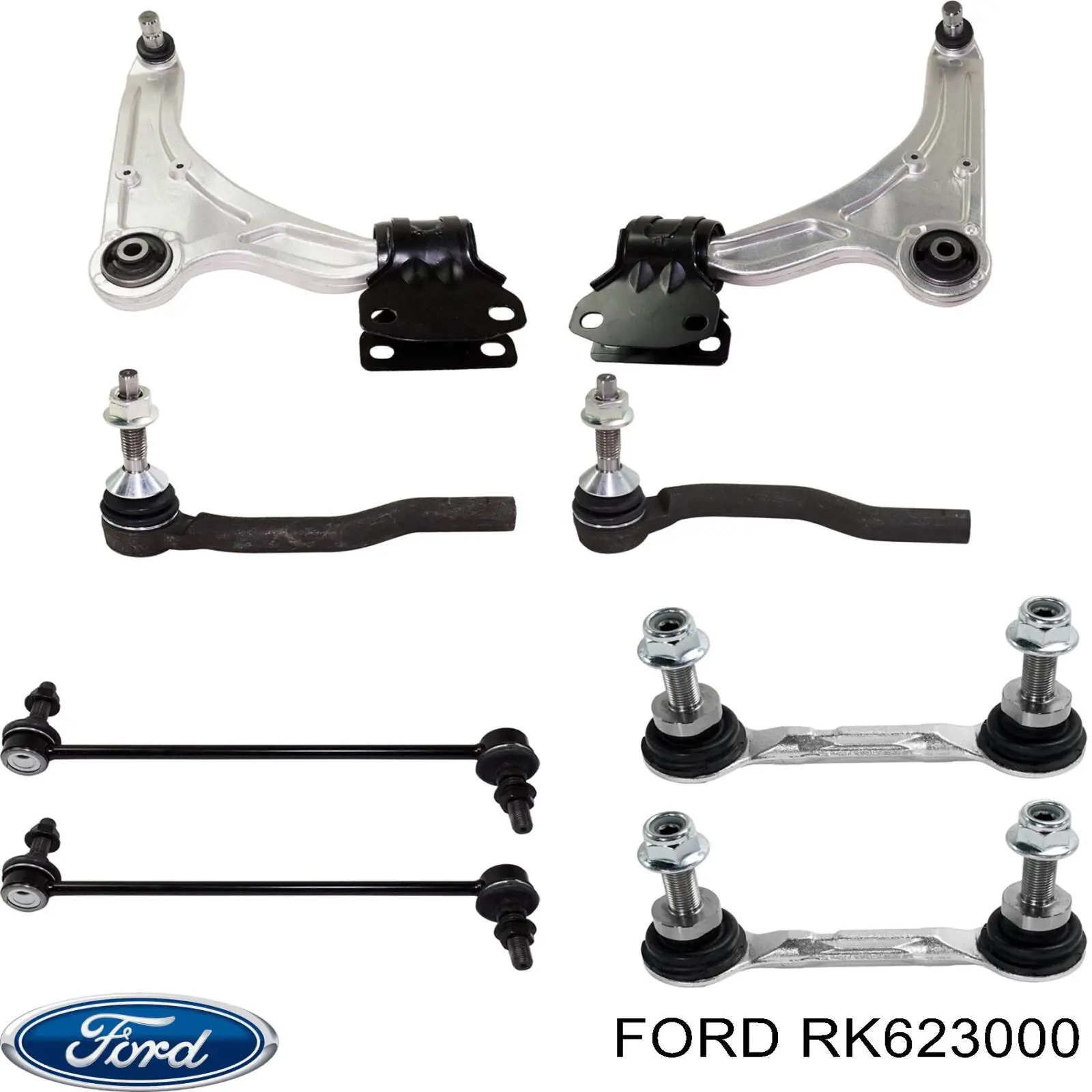Brazo inferior derecho de la suspensión delantera RK623000 Ford