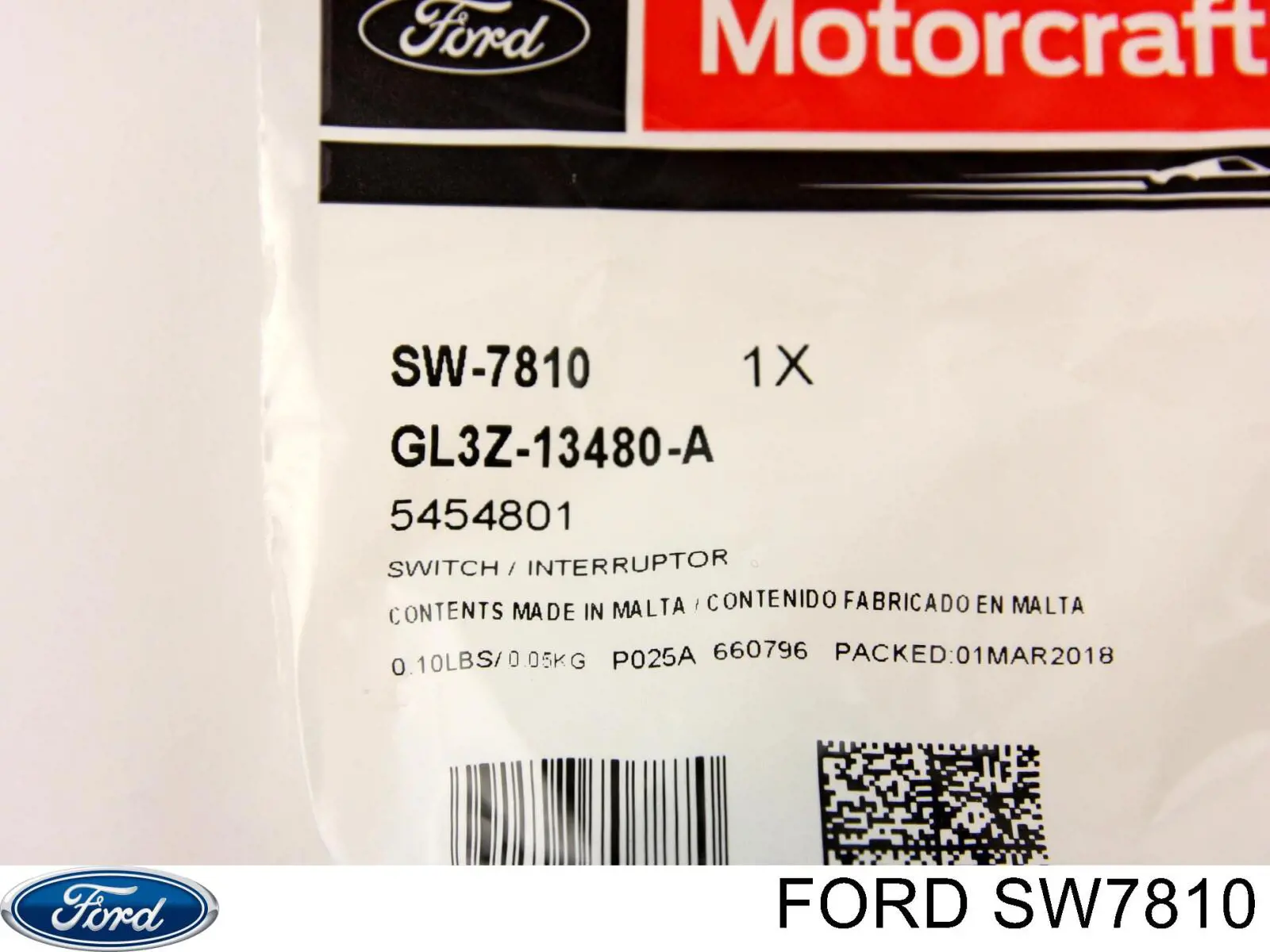 SW7810 Ford interruptor luz de freno