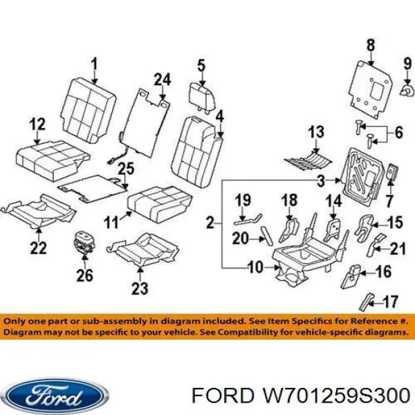 Comprar 6800422 Ford Clip de tapicería de la tapa del maletero
