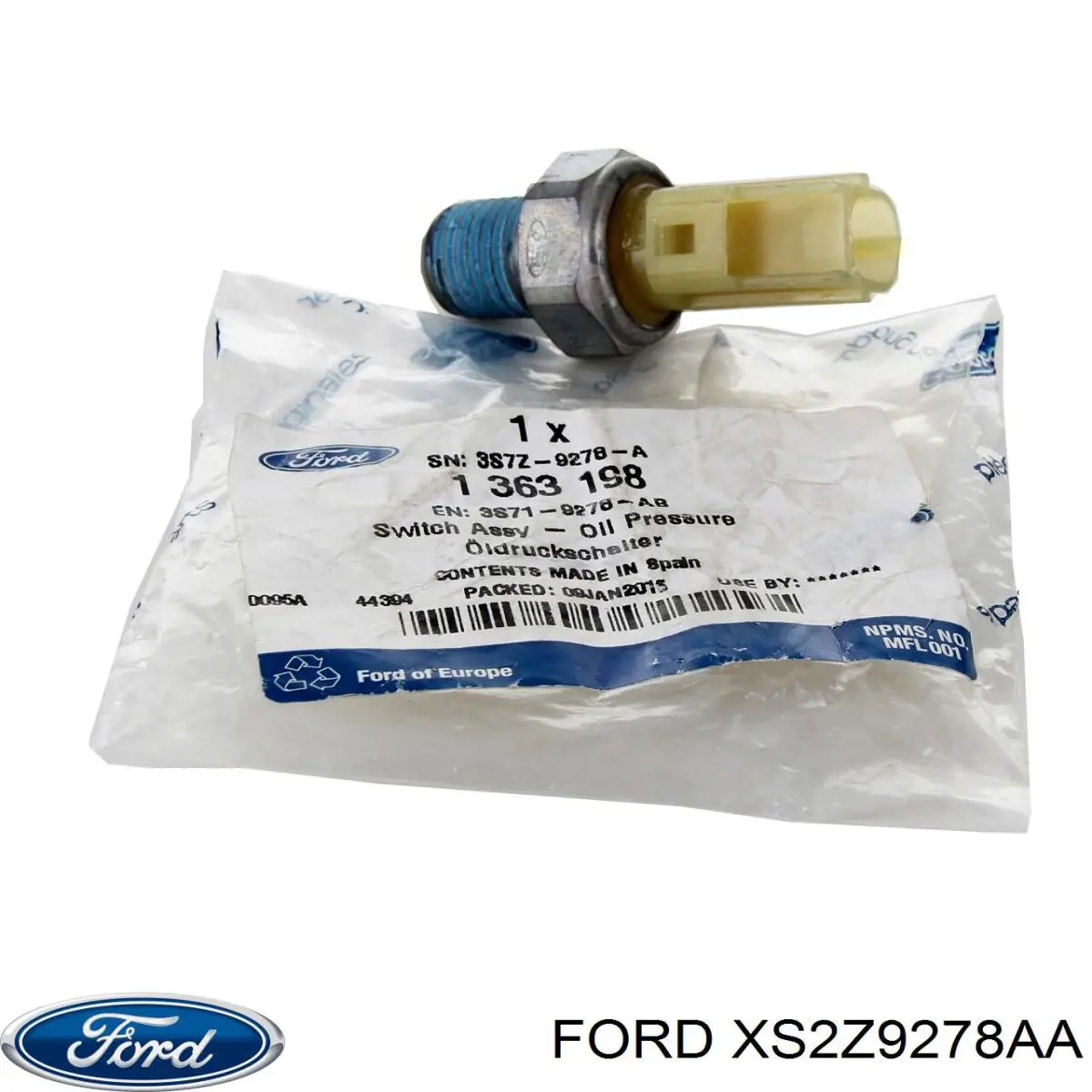 XS2Z9278AA Ford sensor de presión de aceite