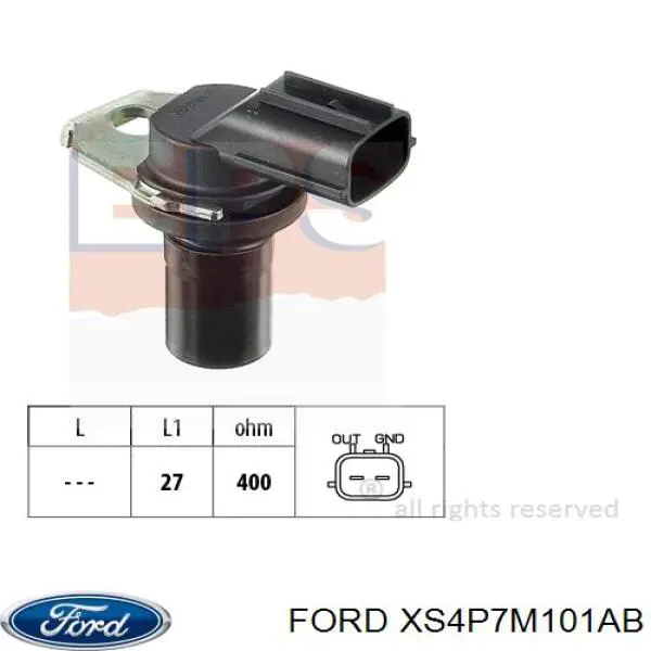 XS4P7M101AB Ford sensor de velocidad