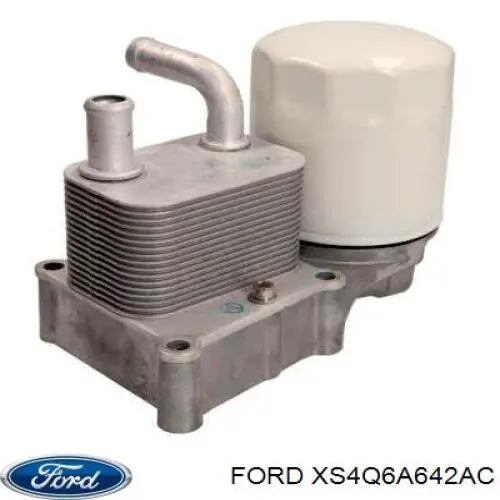 XS4Q6A642AC Ford radiador de aceite, bajo de filtro