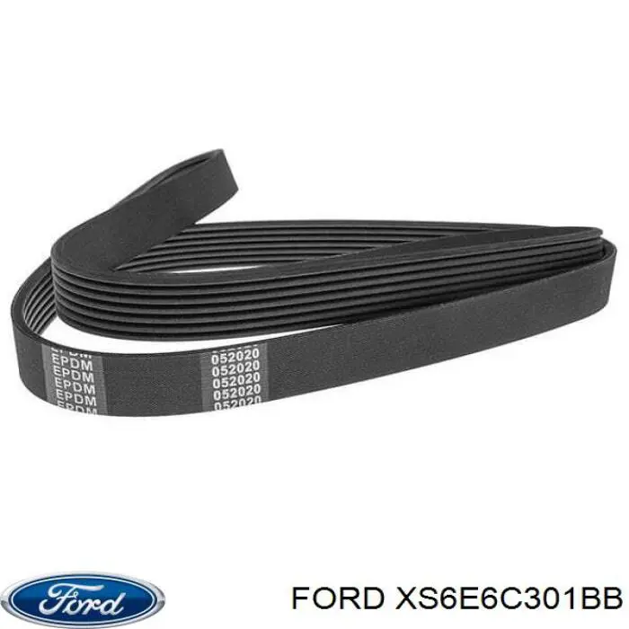 XS6E6C301BB Ford correa trapezoidal