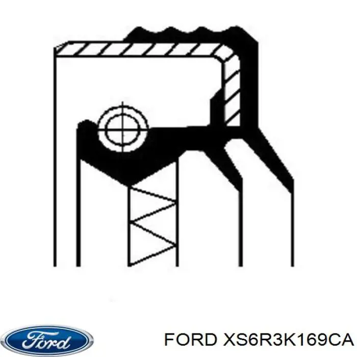 XS6R3K169CA Ford anillo retén de semieje, eje delantero