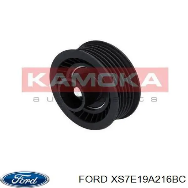 XS7E19A216BC Ford Polea guía correa poli V