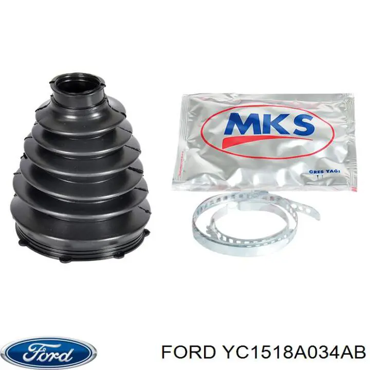 YC1518A034AB Ford silentblock de amortiguador trasero