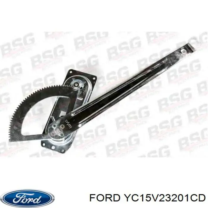 YC15V23201CD Ford mecanismo de elevalunas, puerta delantera izquierda