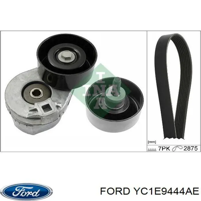 Comprar YC1E9444AE Ford Polea inversión/guía, correa poli V