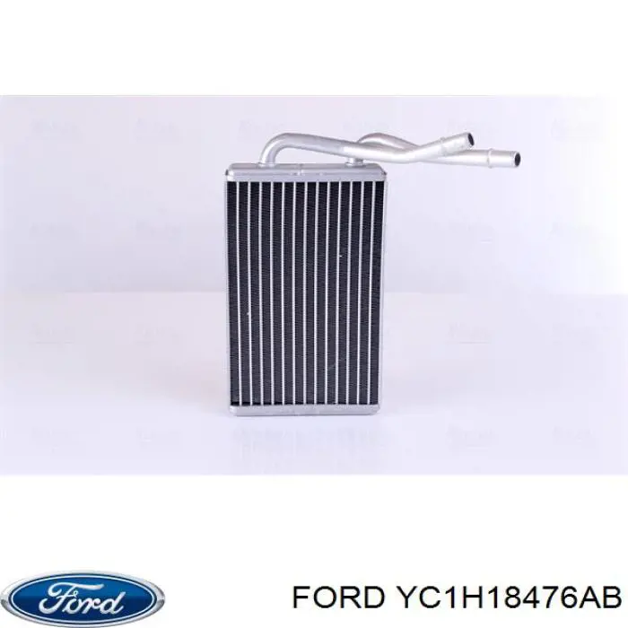 YC1H 18476 AB Ford radiador de calefacción trasero