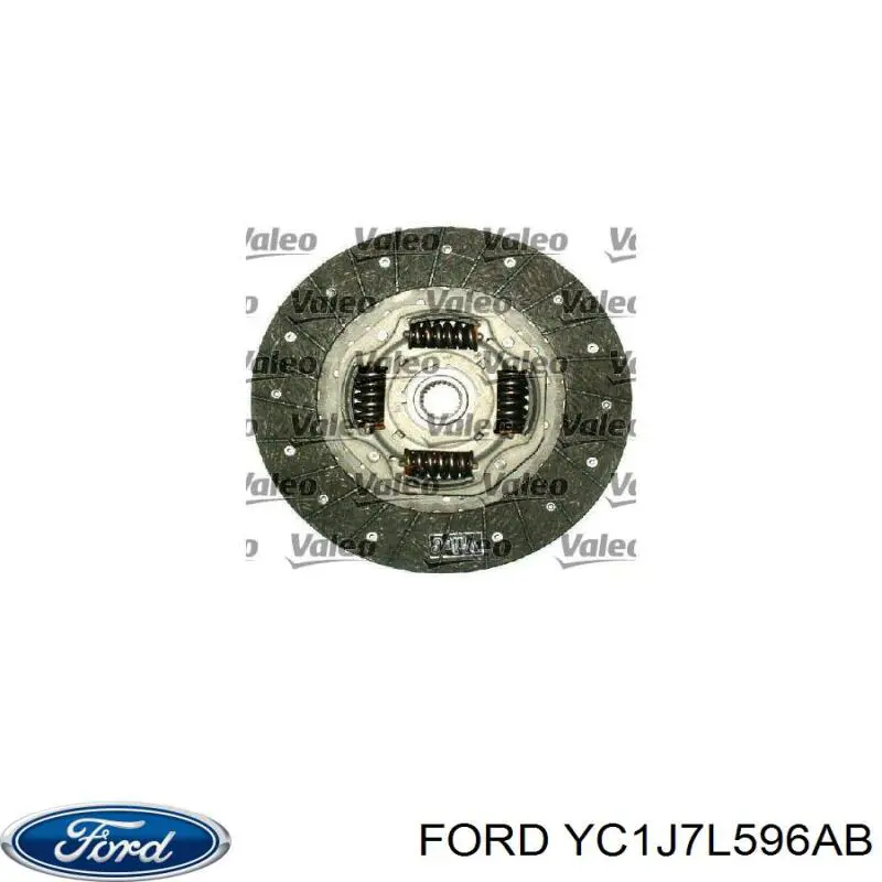 YC1J 7L596 AB Ford kit de embrague (3 partes)