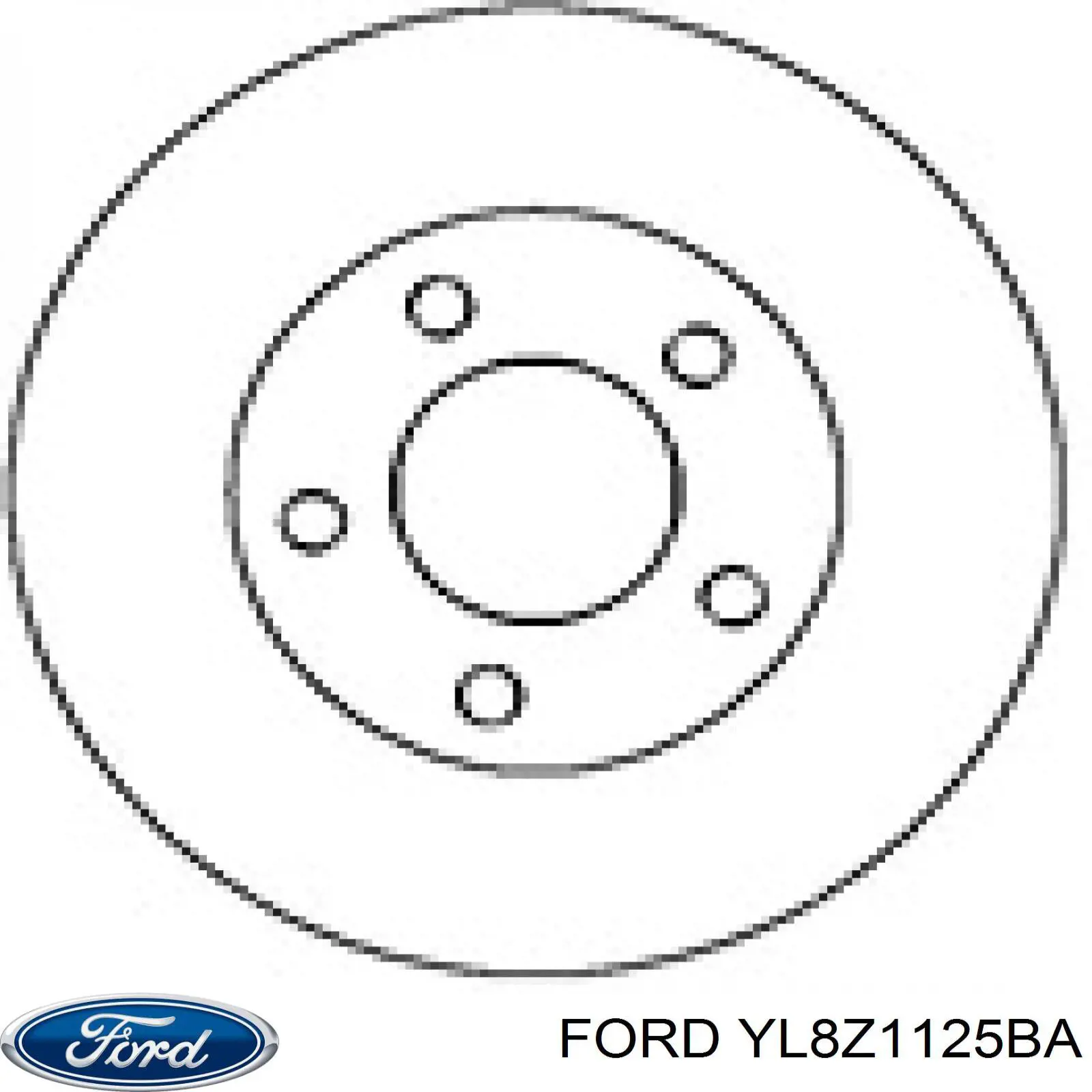 YL8Z1125BA Ford freno de disco delantero