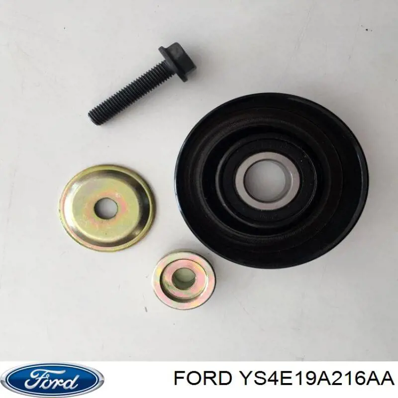 Polea inversión / guía, correa poli V YS4E19A216AA Ford