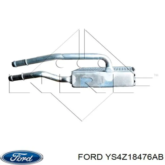 YS4Z18476AB Ford radiador de calefacción