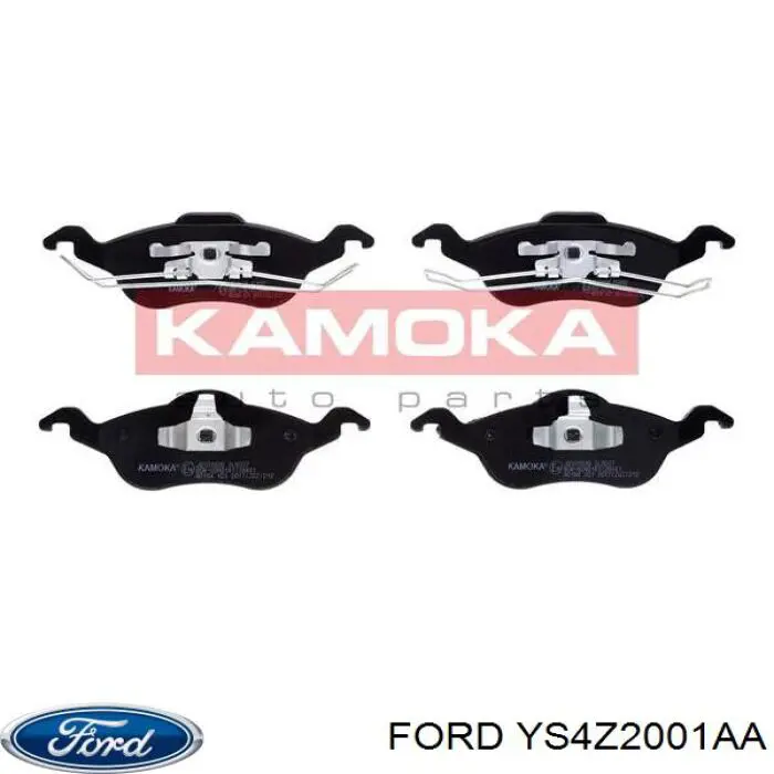 YS4Z2001AA Ford pastillas de freno delanteras