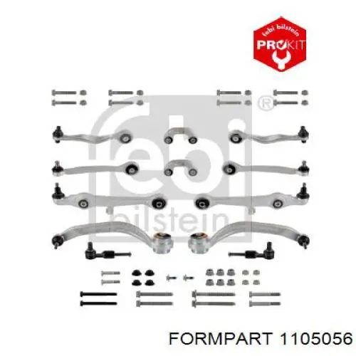 1105056 Formpart/Otoform kit de brazo de suspension delantera