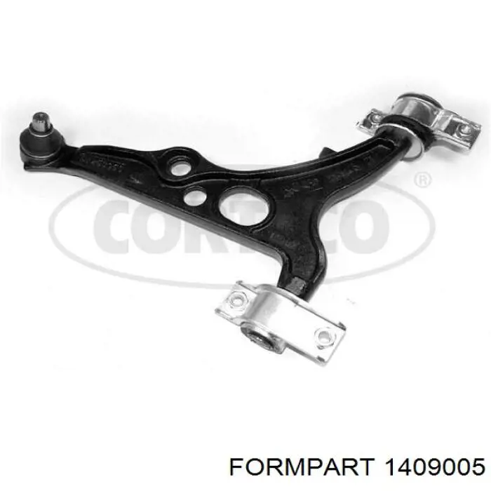 1409005 Formpart/Otoform barra oscilante, suspensión de ruedas delantera, inferior derecha