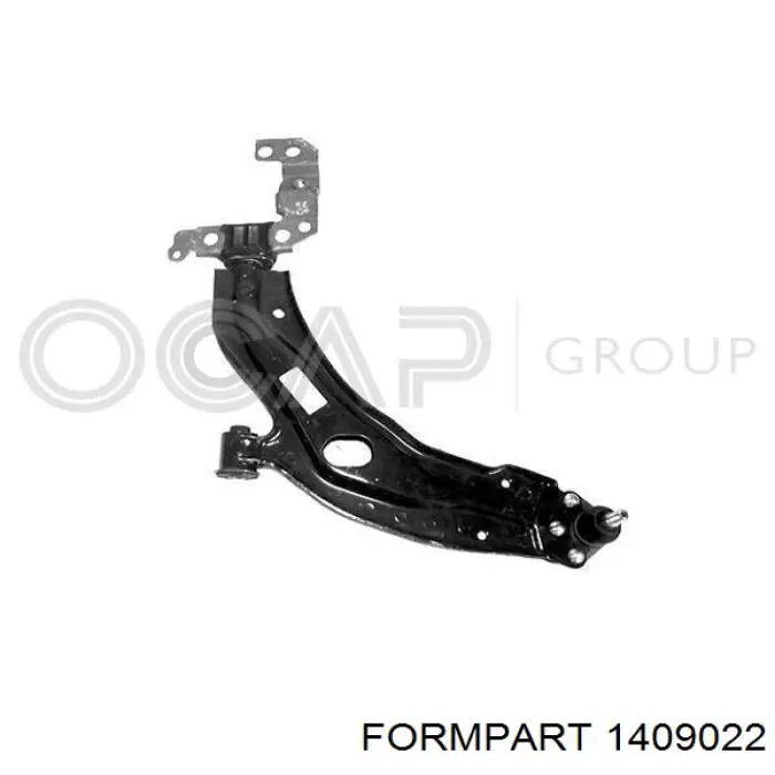 1409022 Formpart/Otoform barra oscilante, suspensión de ruedas delantera, inferior izquierda