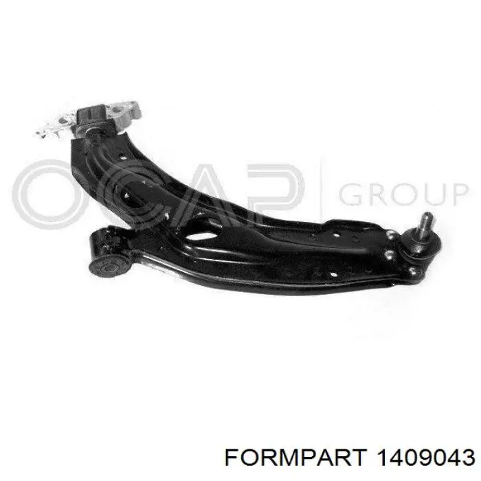 1409043 Formpart/Otoform barra oscilante, suspensión de ruedas delantera, inferior izquierda