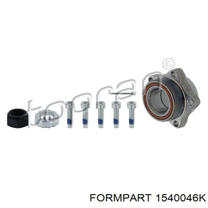 1540046K Formpart/Otoform cojinete de rueda delantero